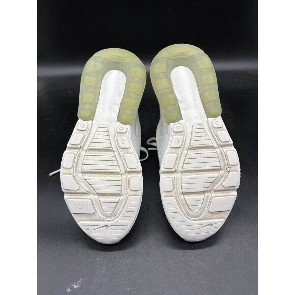Nike Air Max 270 Shoes Youth Size 4Y White Triple White Mesh Sneakers 943345-103 - Picture 8 of 8